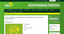 Desktop Screenshot of gruene-freising.de